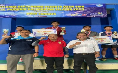 Kejuaraan O2SN SMK Cabang Olahraga Bulu Tangkis Prov KalSel 2023