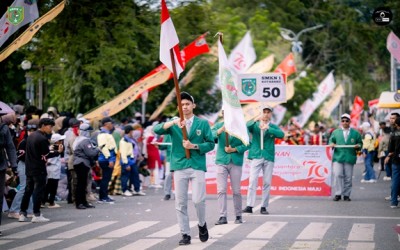 SMKN 1 Kotabaru Meriahkan Karnaval HUT Kemerdekaan RI ke-79 Tahun 2024