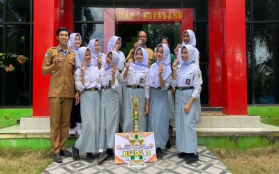 SMKN 1 Kotabaru Raih Juara 3 Basket Putri di Ajang Bupati Cup 2024