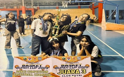 SMKN 1 Kotabaru Sabet Juara 1 Lomba Dance Basketball di Bupati Cup 2024